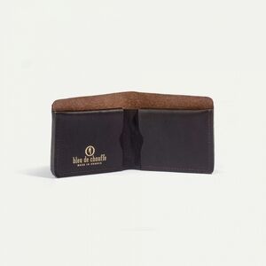 Nwt Bleu de Chauffe Peze Leather Wallet Dark Brown